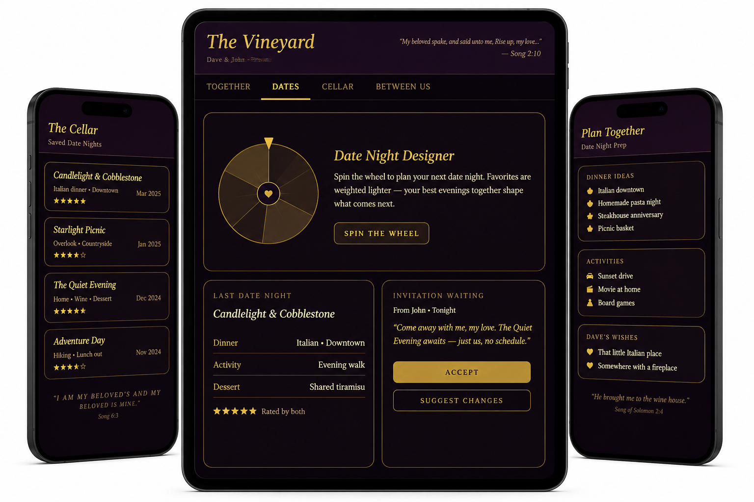 The Vineyard — Date Night Designer